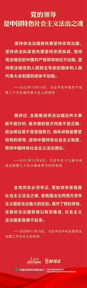 【法治宣传】学习习近平法治思想：坚持党对全面依法治国的领导